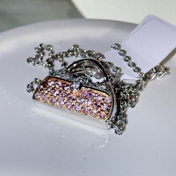 Crystal Sparkling Handbag
Clutch Purse Chain Necklace - Picture 7 of 9